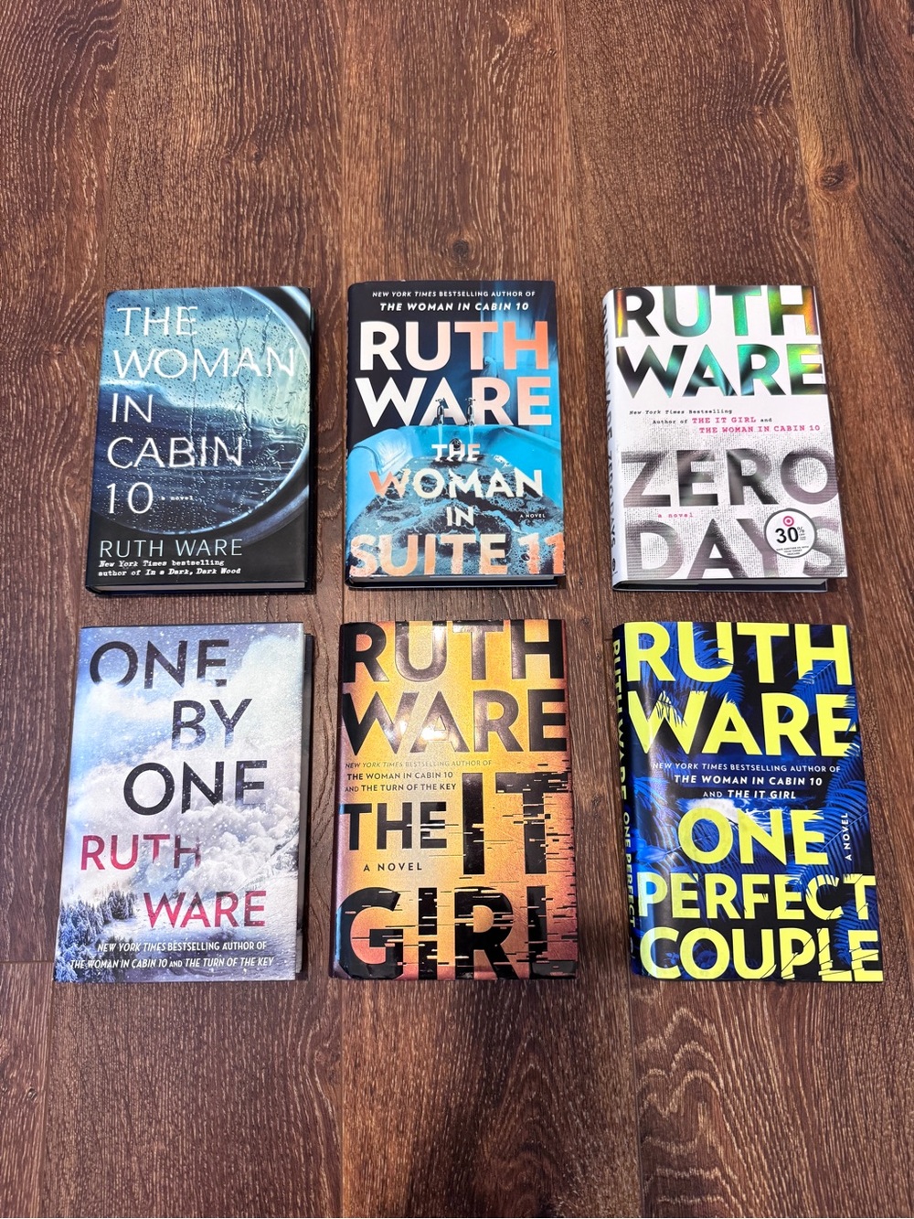 Lot of 6 Ruth Ware HARDCOVER Novels
